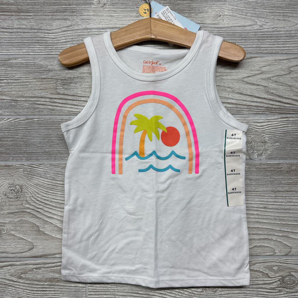 NEW Tank Top Palm Tree Sun 4t