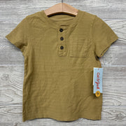 NEW Henley Shirt Textured Stripes 3t