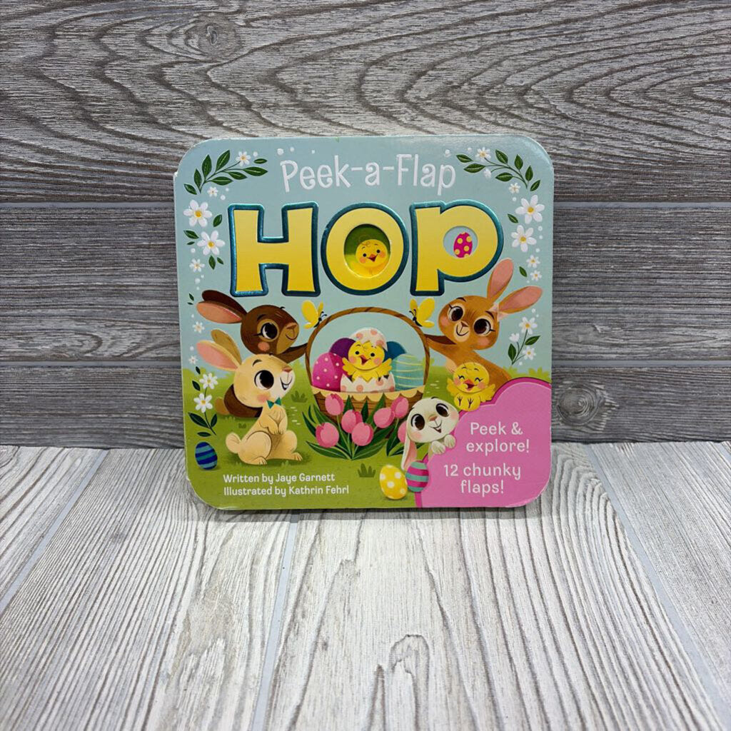 Peek A Flap Hop Board Book