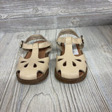Faux Leather Cutout Mary Jane Sandals 8c