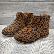 Animal Print Side Zip Ankle Boots 6c