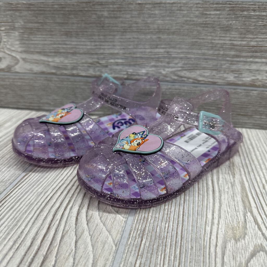 Glitter Jelly Shoes Bluey 7c