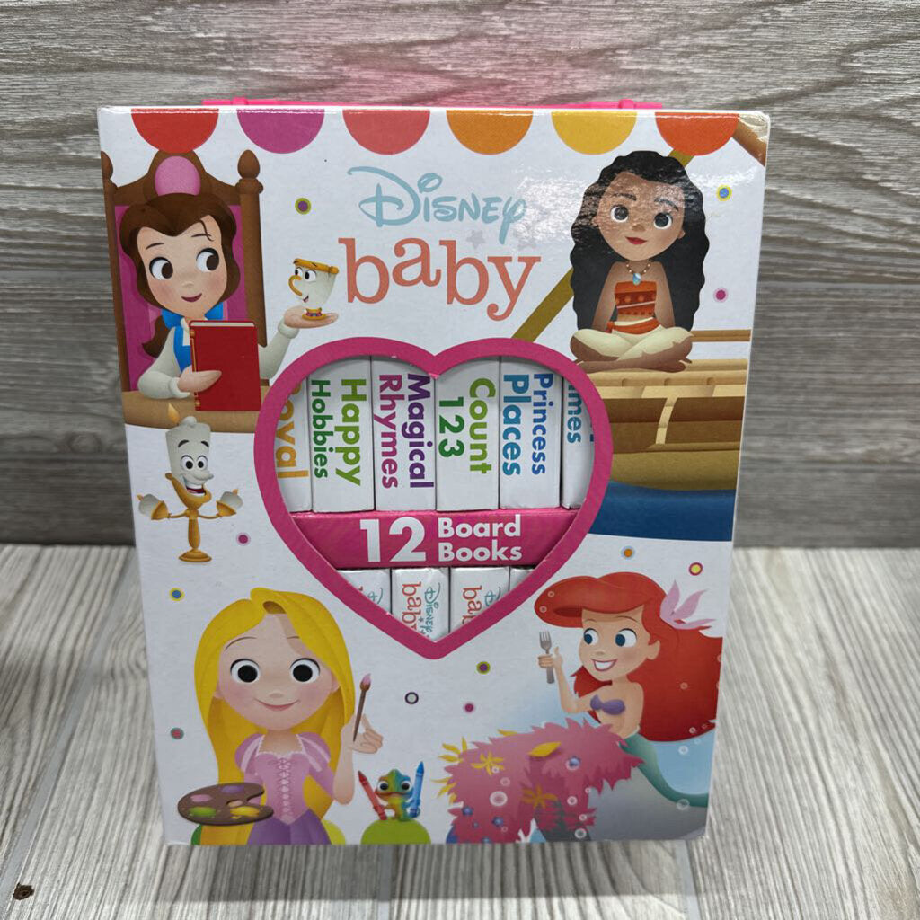 Disney Princess 12 Board Book Set