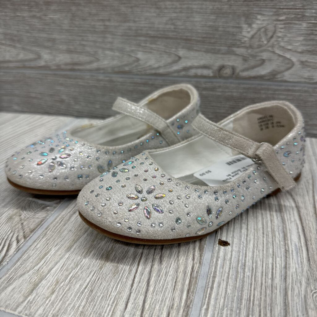 Mary Jane Flats Rhinestones 9c