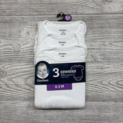 NEW 3 Pk Ribbed Onesies 0-3M