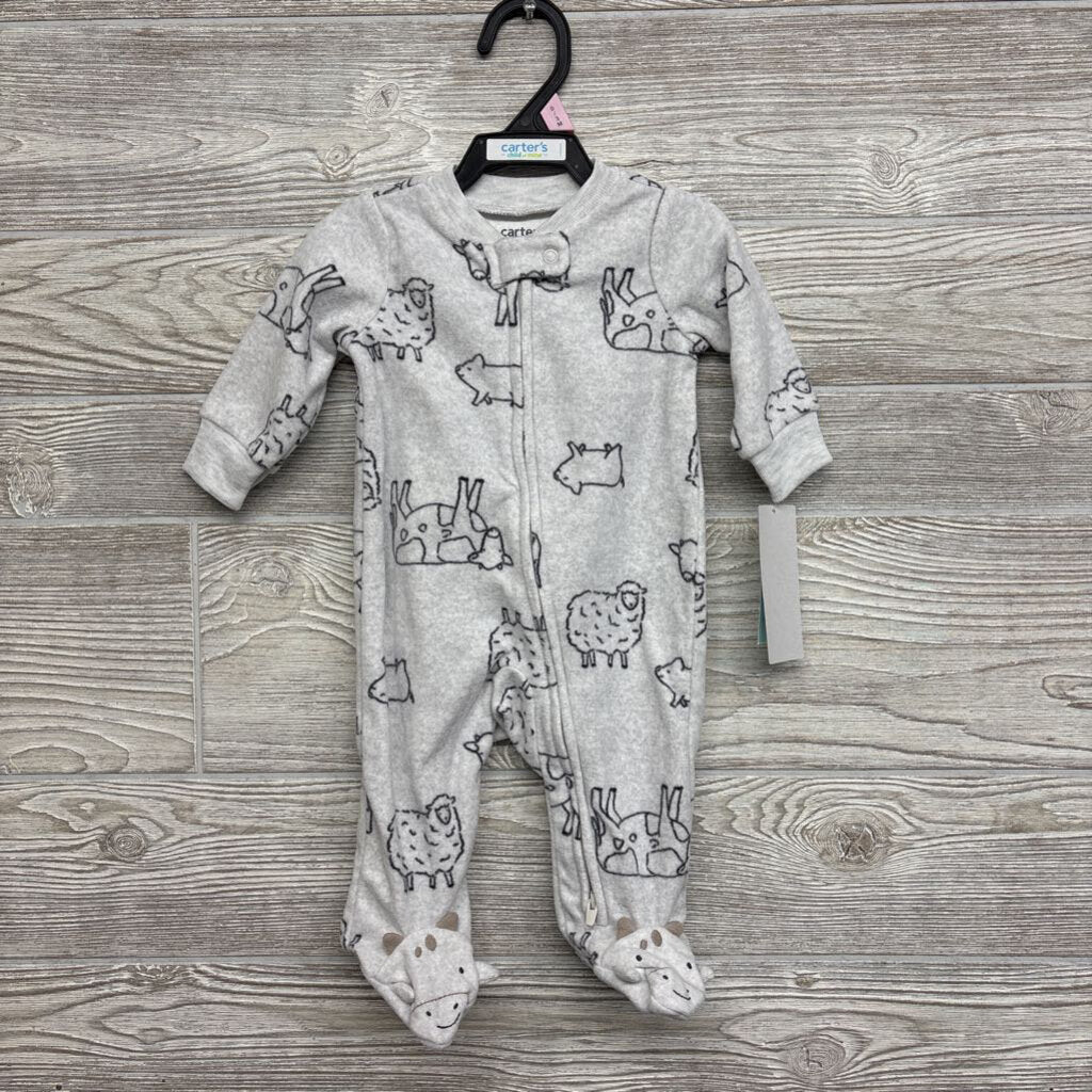 NEW Blanket Sleeper Farm Animals NB