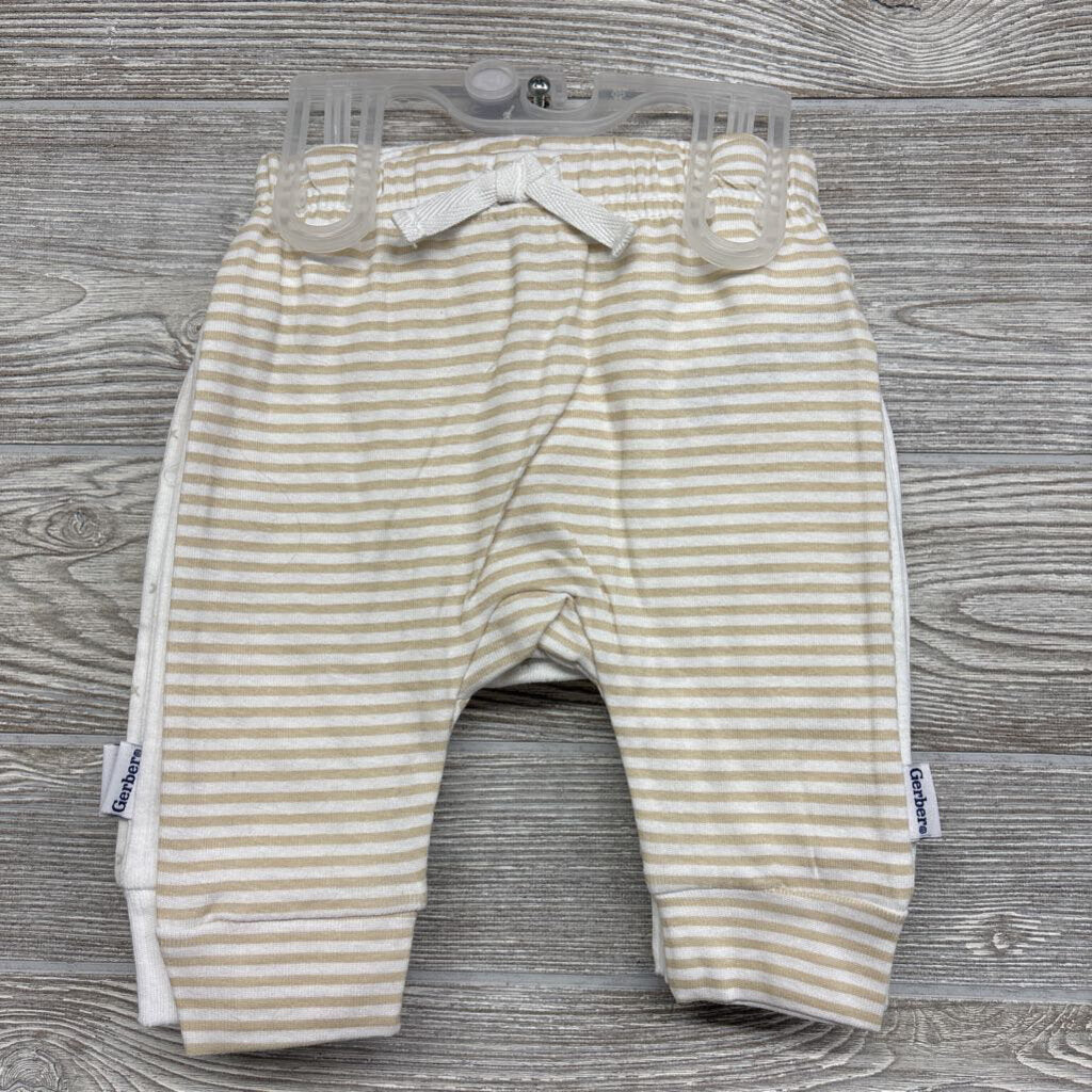 NEW 3 Pk Harem Pants 0-3M