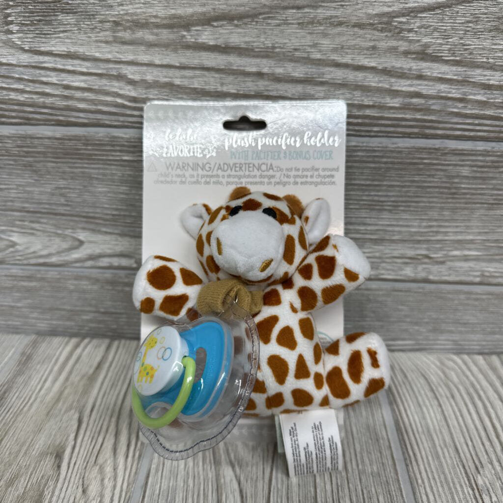 NEW Plush Giraffe Pacifier Holder