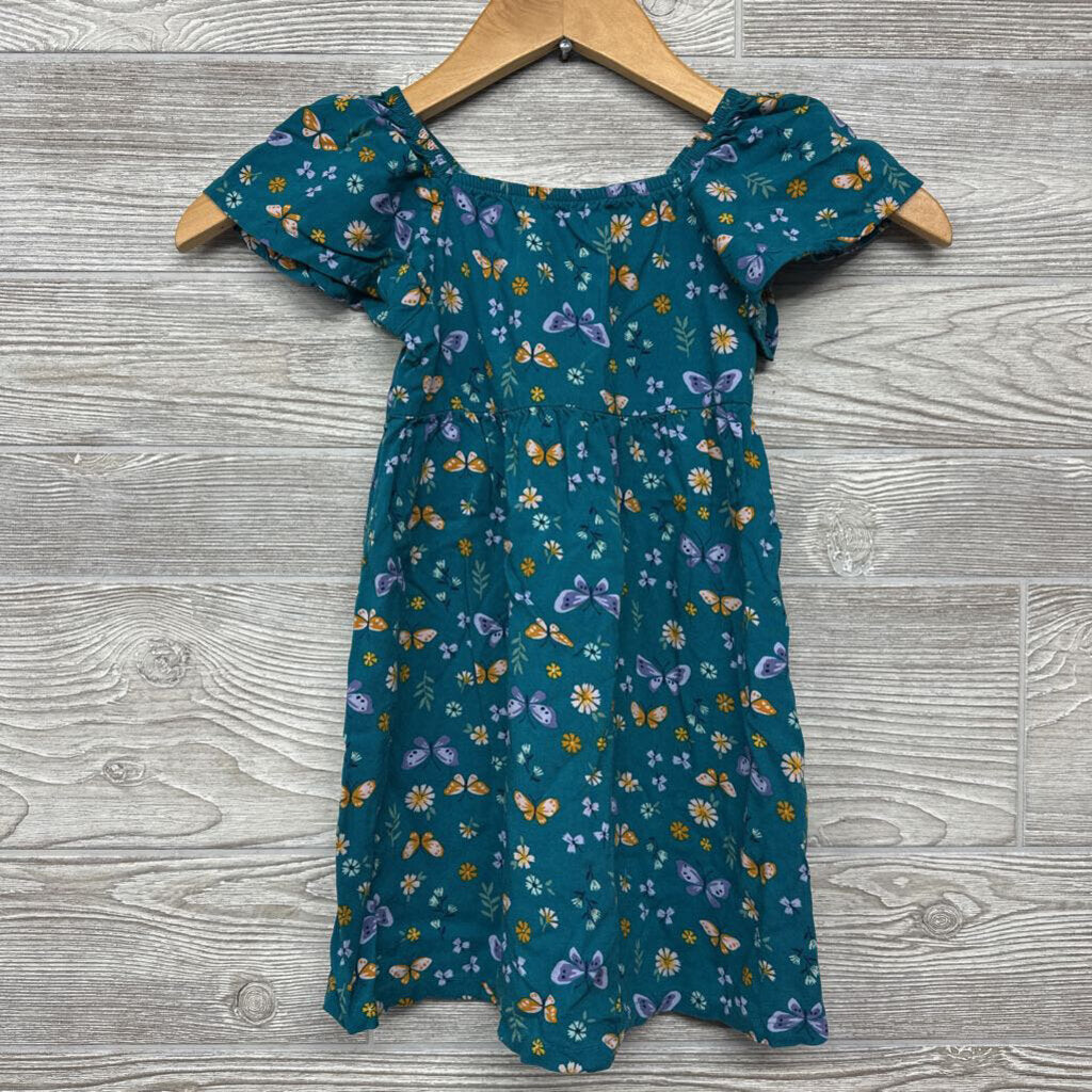 Flutter Sleeve Dress Butterflies 3t