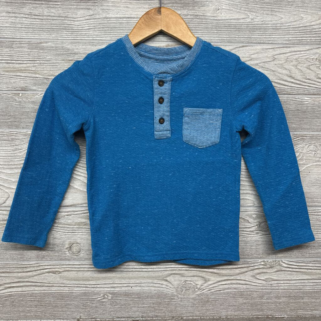 LS Henley Shirt Chest Pocket 4-5