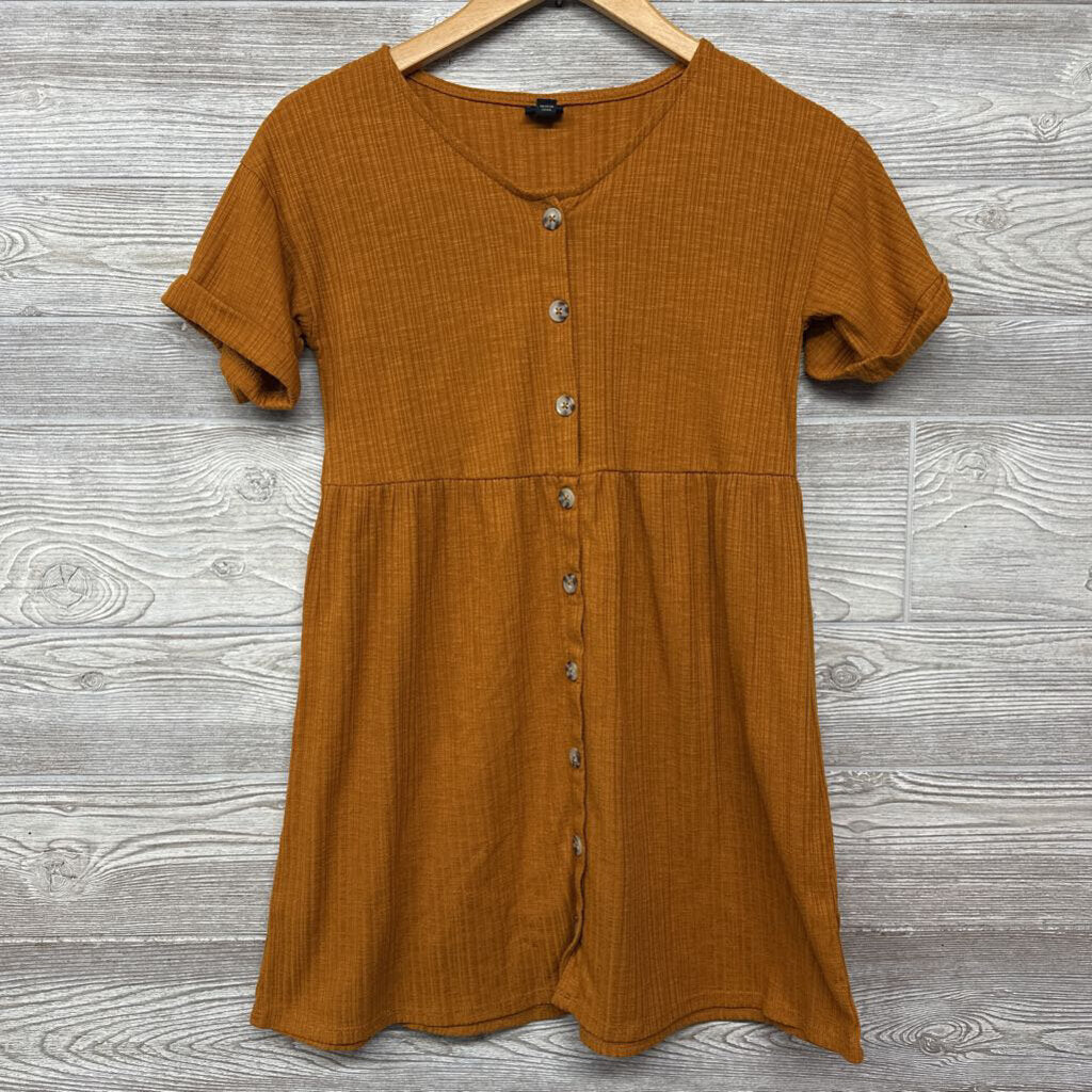 Ribbed Button Up Dress 10-12