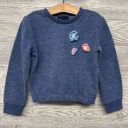 Crewneck Crochet Flowers 4t