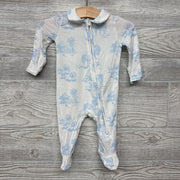 LS Bamboo Collared Footie Barns Horses 0-3m