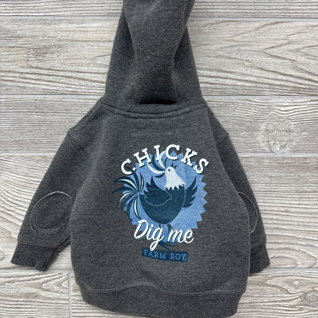 Full Zip Hoodie Chicks Dig Me 0-3m