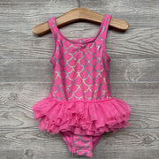 Tutu Swimsuit Metallic Scales 3t