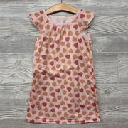 Flutter Sleeve PJ Gown Hearts 4t