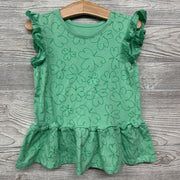 Flutter Sleeve Tunic Shamrocks 5t