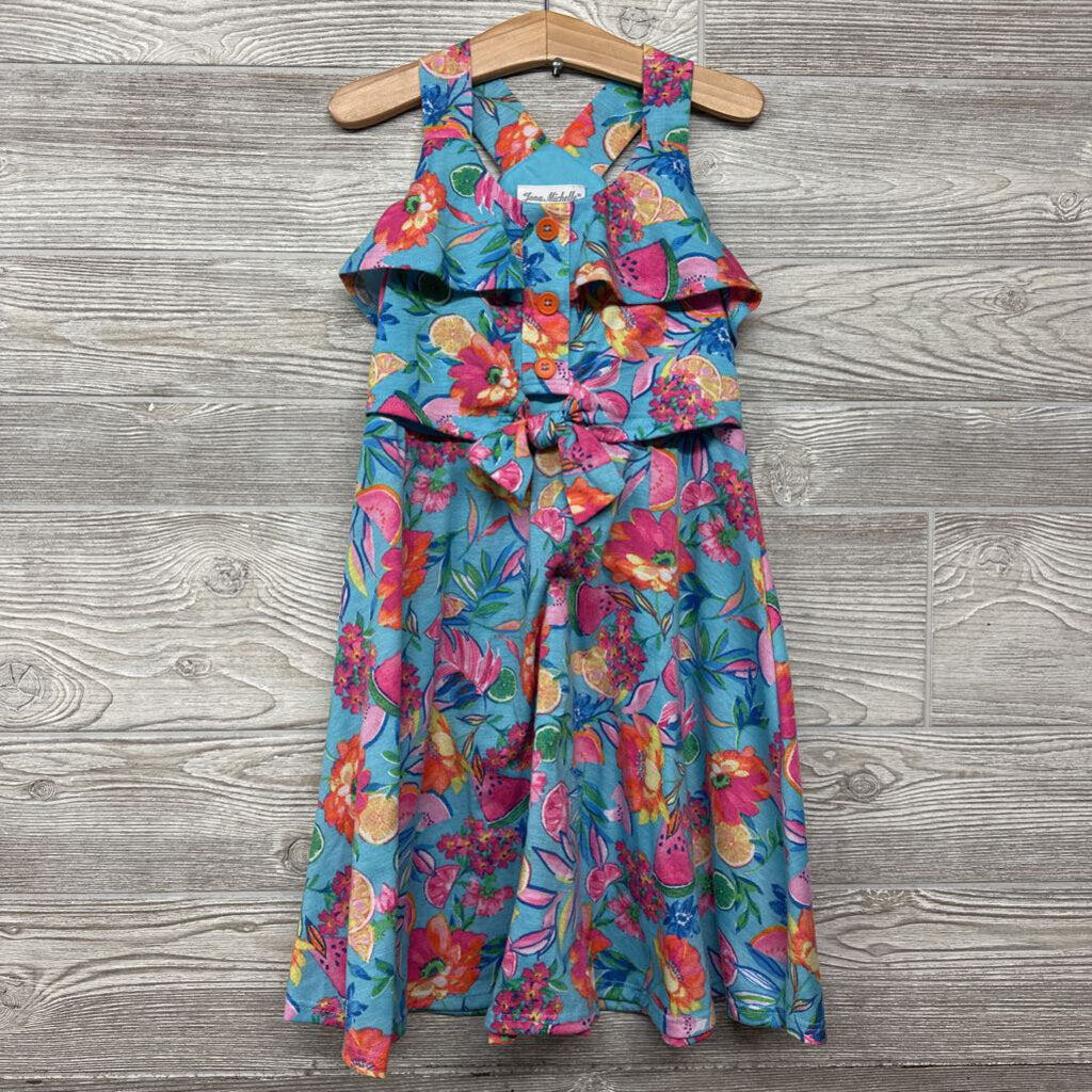 Tank Dress Fruits Flowers Ruffles 6