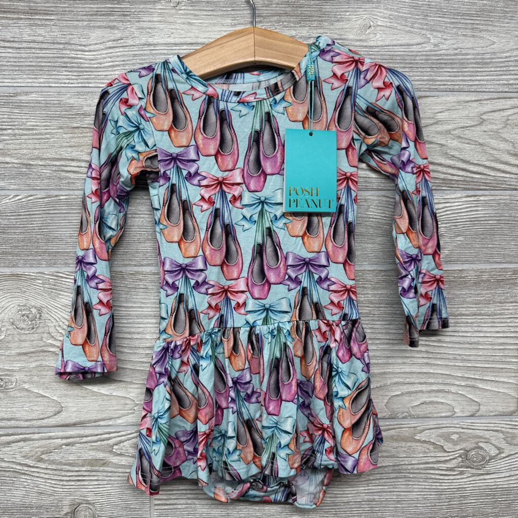 NEW LS Bamboo Twirl Dress Ballet Shoes 18-24m