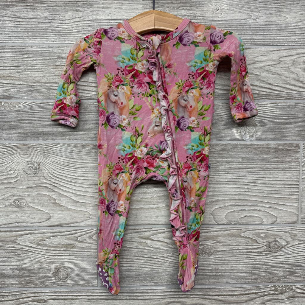 Bamboo Sleeper Flowers Ruffles nb