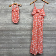 Matching Mom & Baby Maxi Dress & Romper Flowers Dots