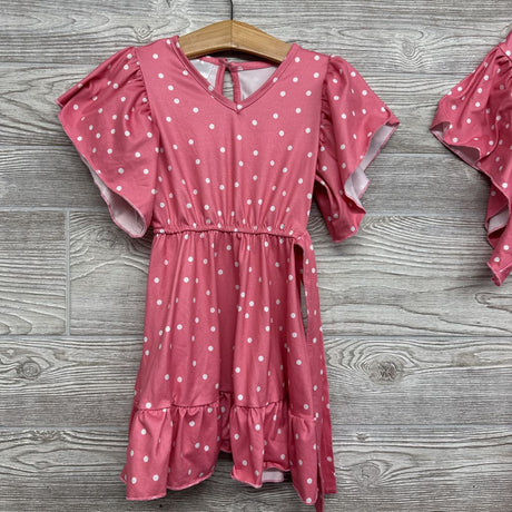 Matching Mom & Daughter Flutter Sleeve Dresses Dots