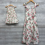 Matching Mom & Daughter Smocked Dresses Flowers