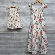 Matching Mom & Daughter Smocked Dresses Flowers