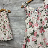 Matching Mom & Daughter Smocked Dresses Flowers