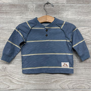 LS Henley Shirt Stripes 6m