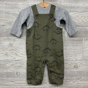 Overalls & LS Shirt Dinosaurs 6m