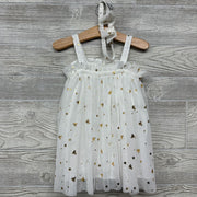 Tank Tulle Dress & Headwrap Foil Stars Bears 18-24m