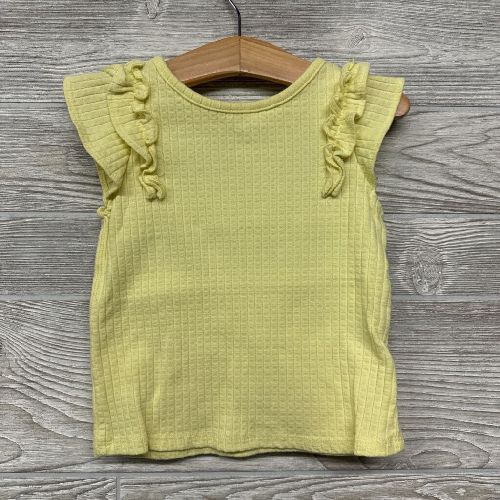 Ribbed Flutter Sleeve Shirt 2t