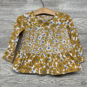 LS Tiered Shirt Flowers 2t