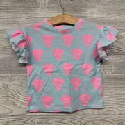 Flutter Sleeve Shirt Sea Shells 2t