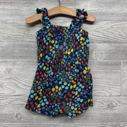 Tank Romper Flowers Fruit 2t