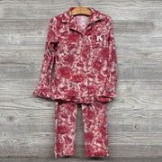 Button Up Velour 2 Pc Pj Flowers 6