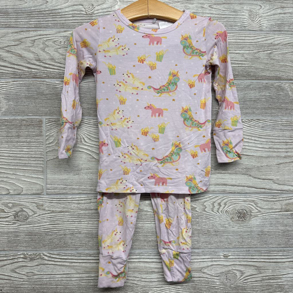 2 Pc LS PJs Unicorn Carriages 2t