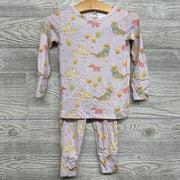 2 Pc LS PJs Unicorn Carriages 2t