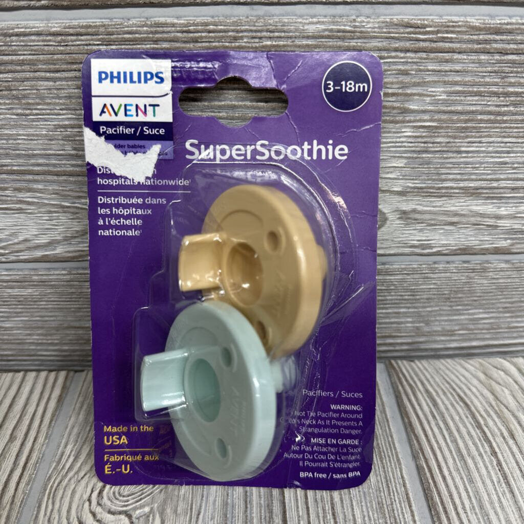 NEW 2 Pk Super Soothie Pacifiers