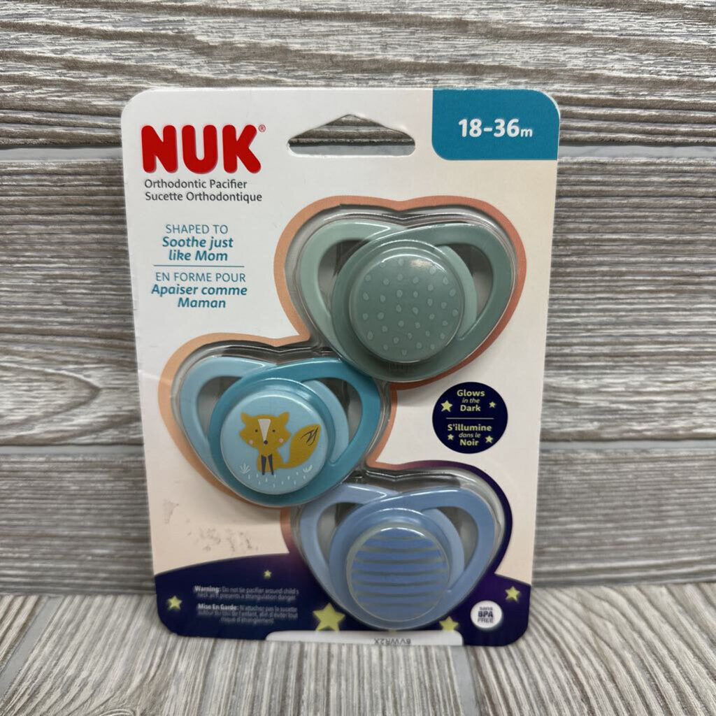 NEW 3 Pk Orthodontic Pacifiers