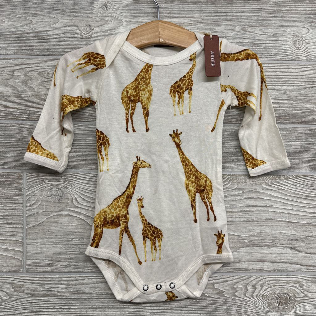LS Bamboo Bodysuit Giraffe 6-12m