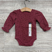 NEW LS Waffle Knit Bodysuit Flowers 3m