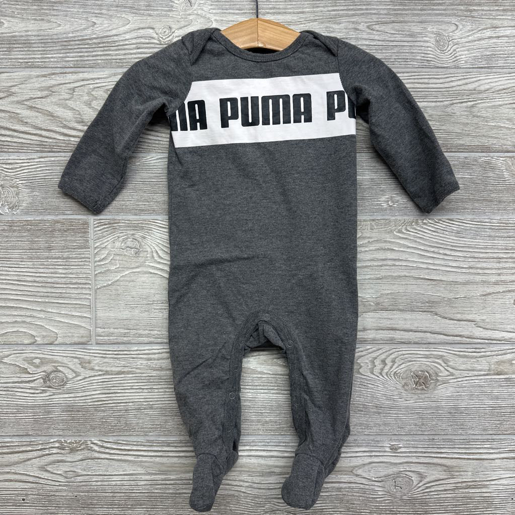 LS Footed Outfit Logo 3-6m