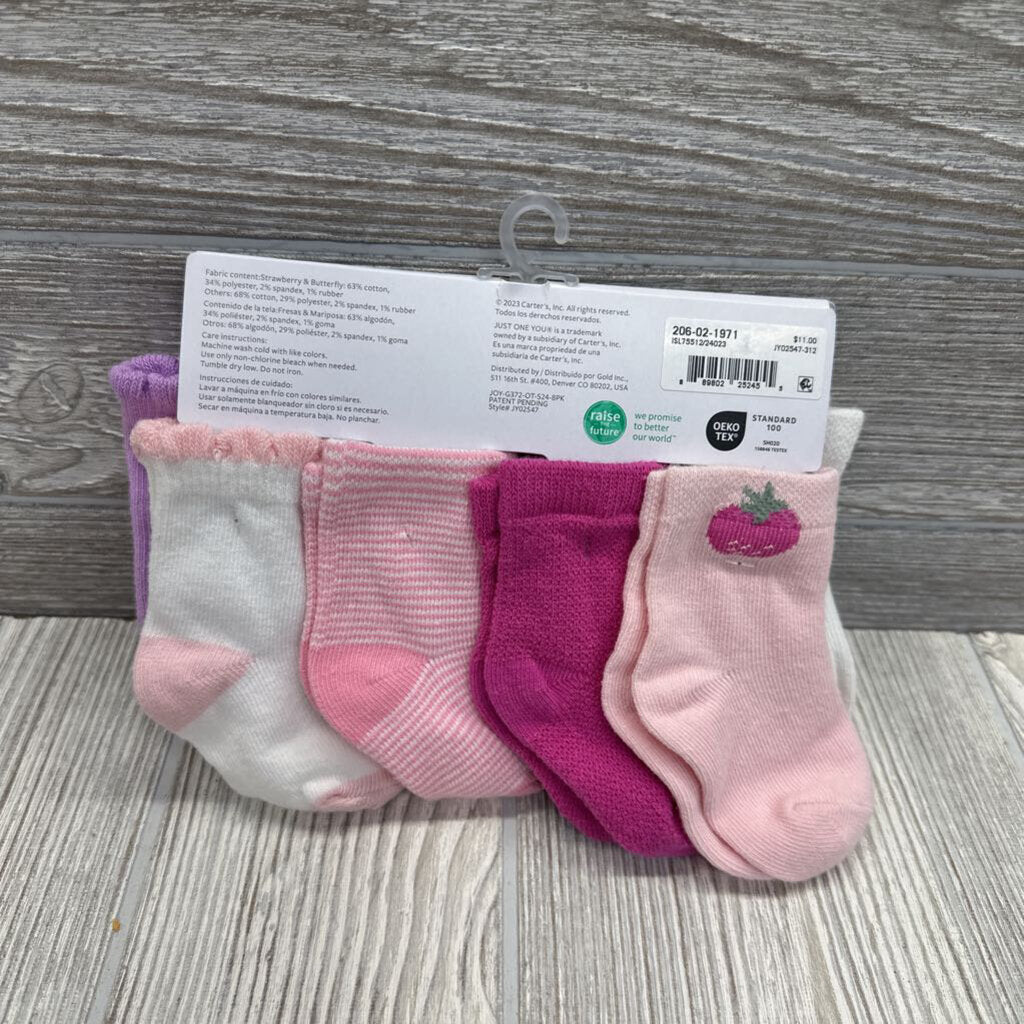 NEW 8 Pk Socks 3-12m