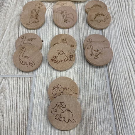 Wooden Matching Dinosaur Game
