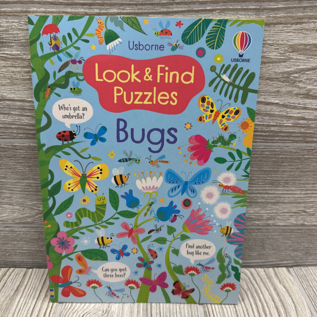Usborne Look & Find Bugs Puzzle Book