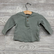 LS Waffle Knit Henley Shirt 6-9m