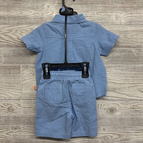 NEW Button Up Shirt & Shorts Orange Juice 2t
