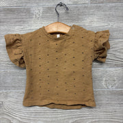 Flutter Sleeve Eyelet Shirt 3-6m